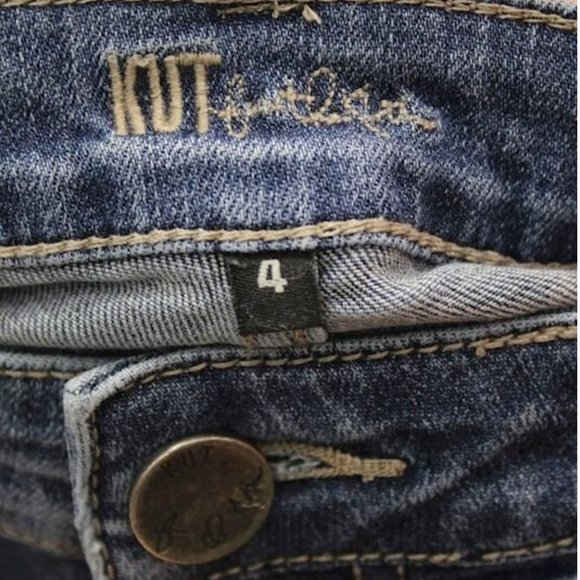 KUT Women's Blue Low Rise Skinny Jeans SZ 4 - Picture 3 of 3